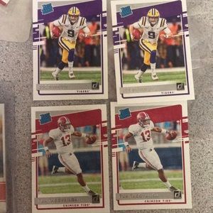 2 Joe Burrow 2 Tua Tagovailoa Panini Donrus rookie